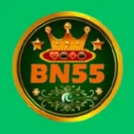 BN55 Game logo with golden crown, card suits, and green background