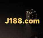 J188 game logo image with dice on a dark background